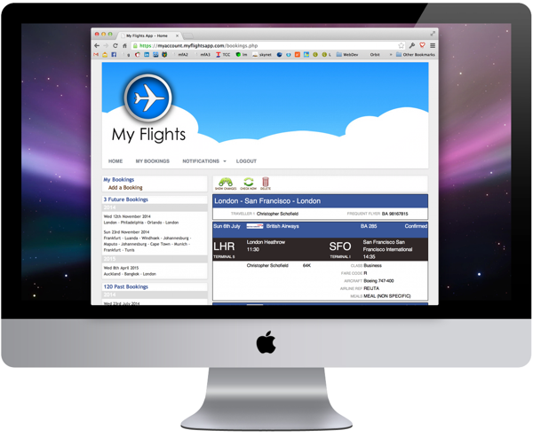 My Flights for the Web